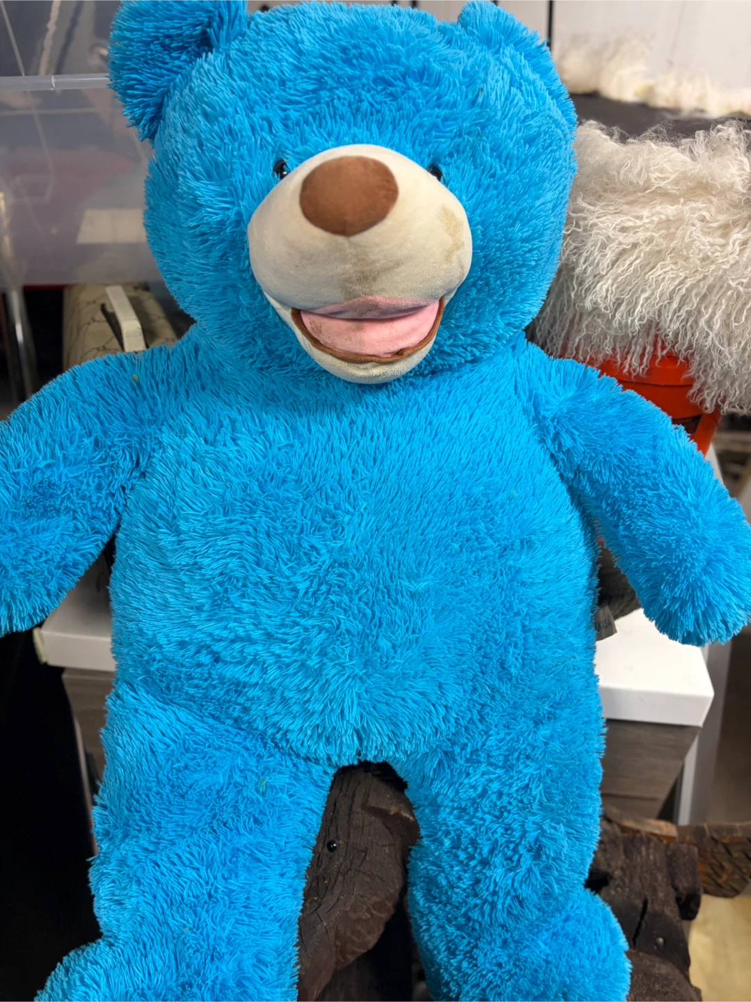 Blue Teddy Bear Plush Toy - photo 2