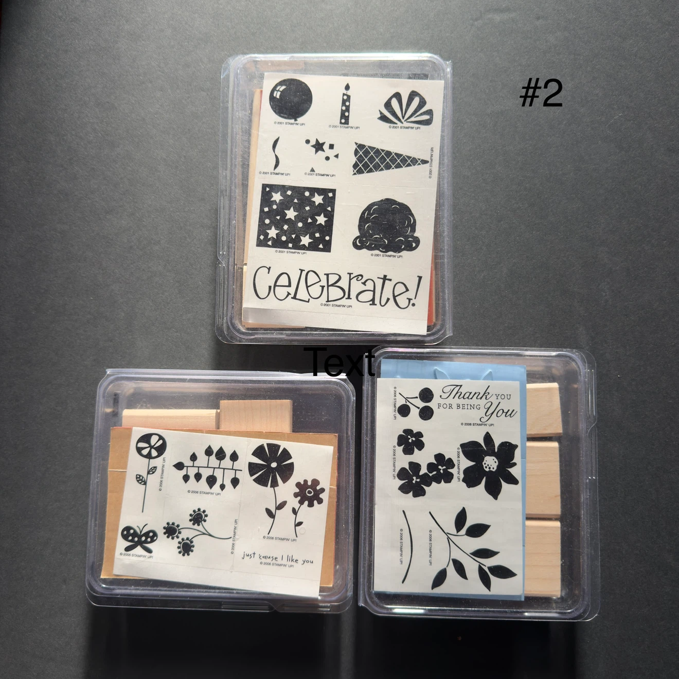 Collection of Stampin' Up! Wooden Rubber Stamps - photo 2