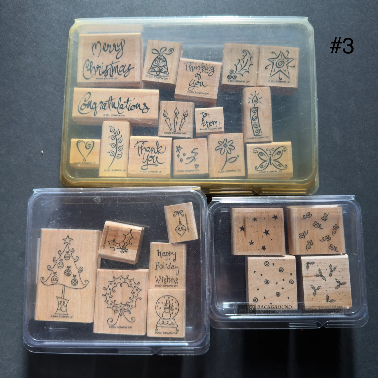Collection of Stampin' Up! Wooden Rubber Stamps - photo 3