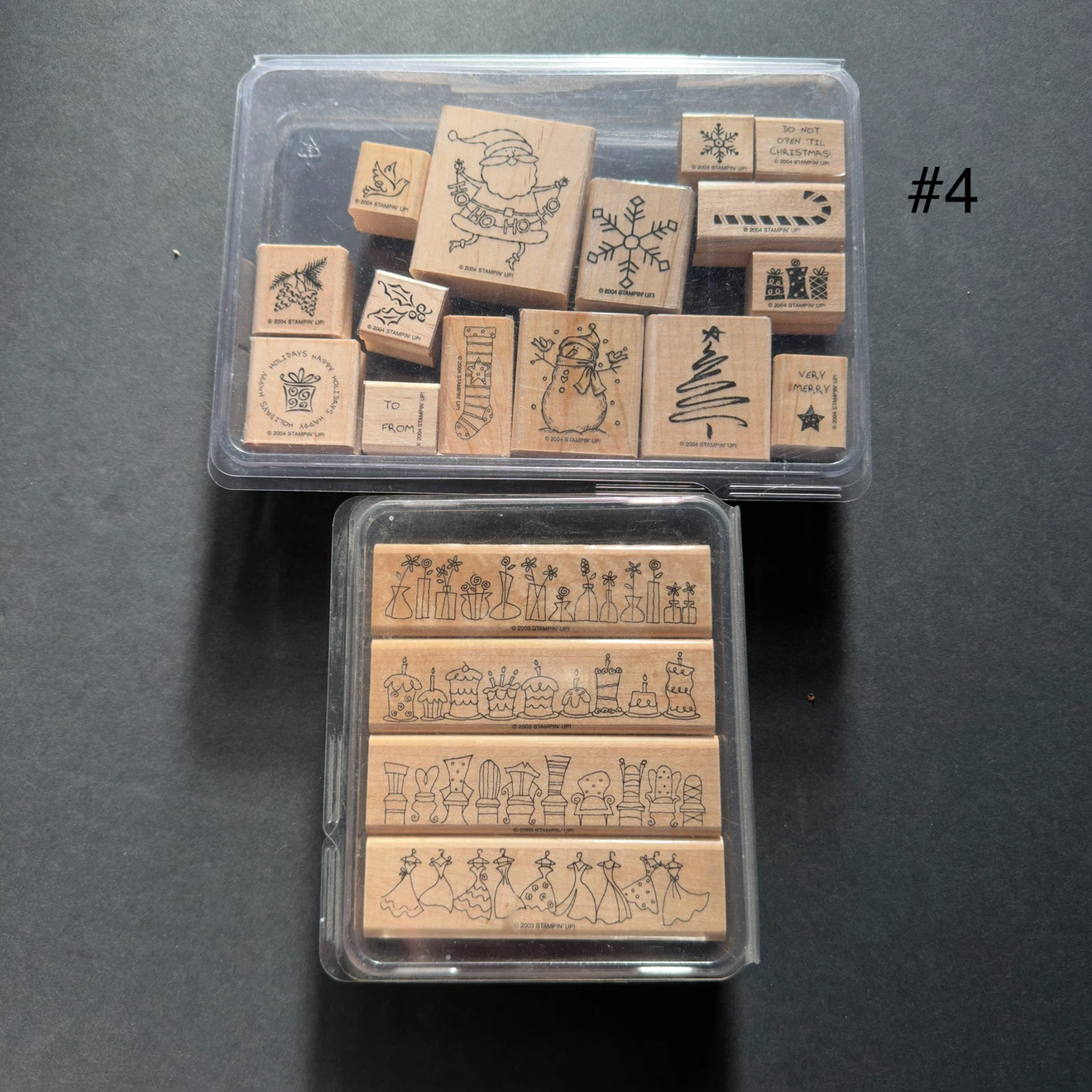 Collection of Stampin' Up! Wooden Rubber Stamps - photo 4