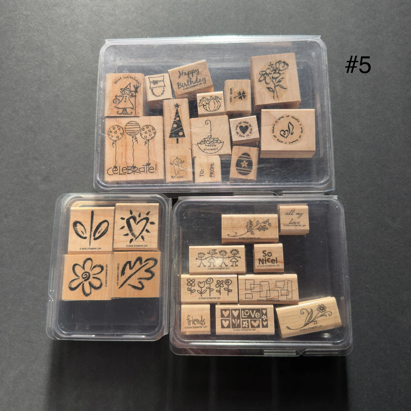 Collection of Stampin' Up! Wooden Rubber Stamps - photo 5