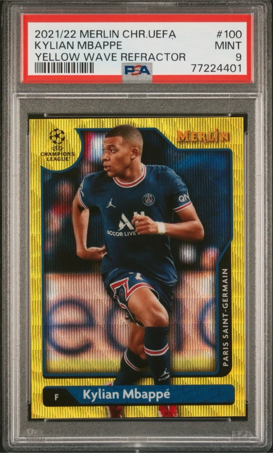 Kylian Merlin Chrome Refractor /225 PSA 9 (read description)