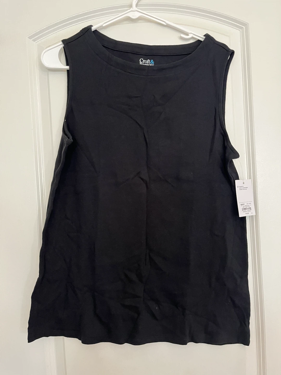 Croft & Barrow The Classic Tank - Black Large