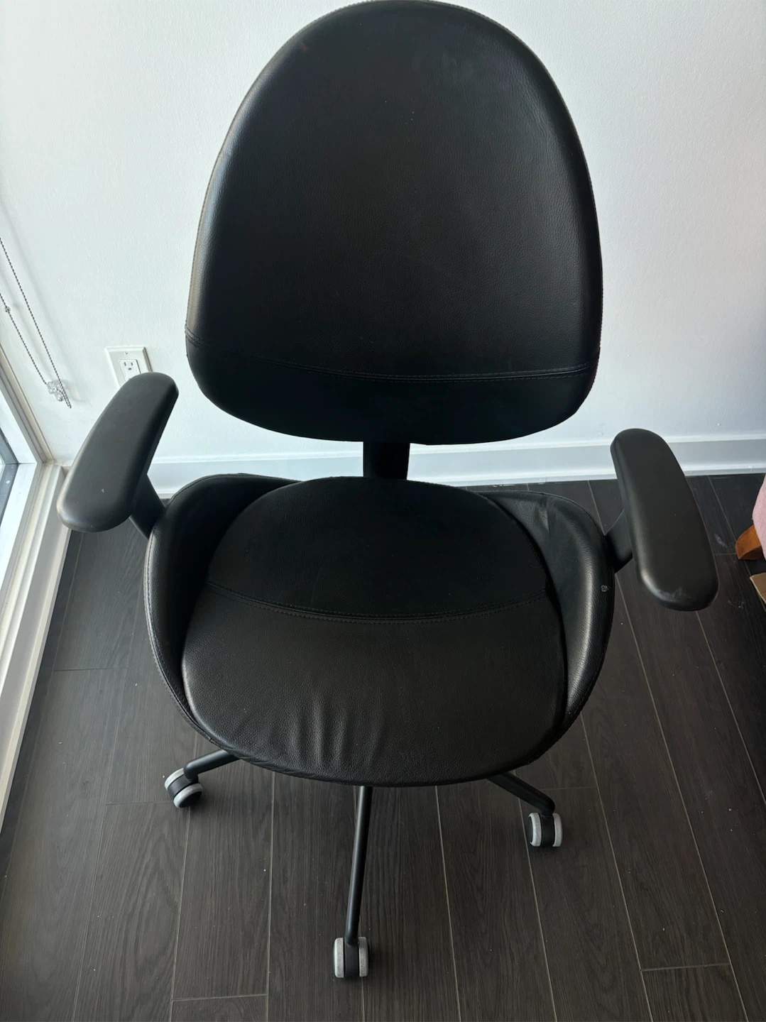 Black Ergonomic Office Chair | Adjustable Arms & Seat Length! - photo 3