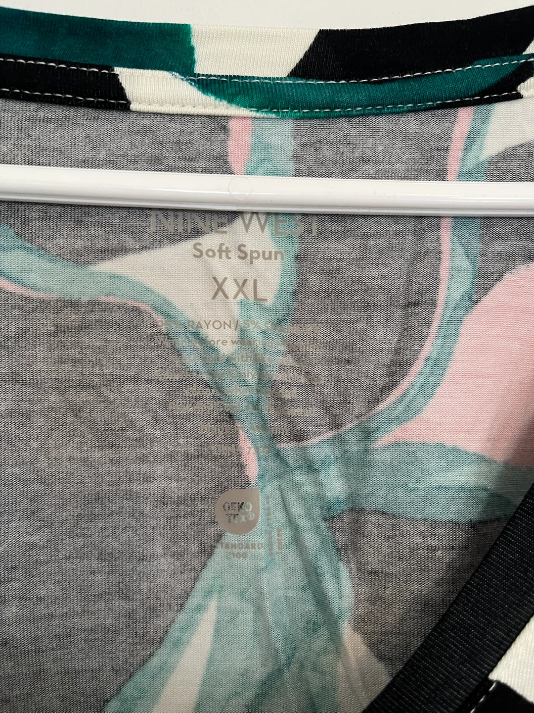 Nine West V-Neck Tee Floral Print XXL - photo 3