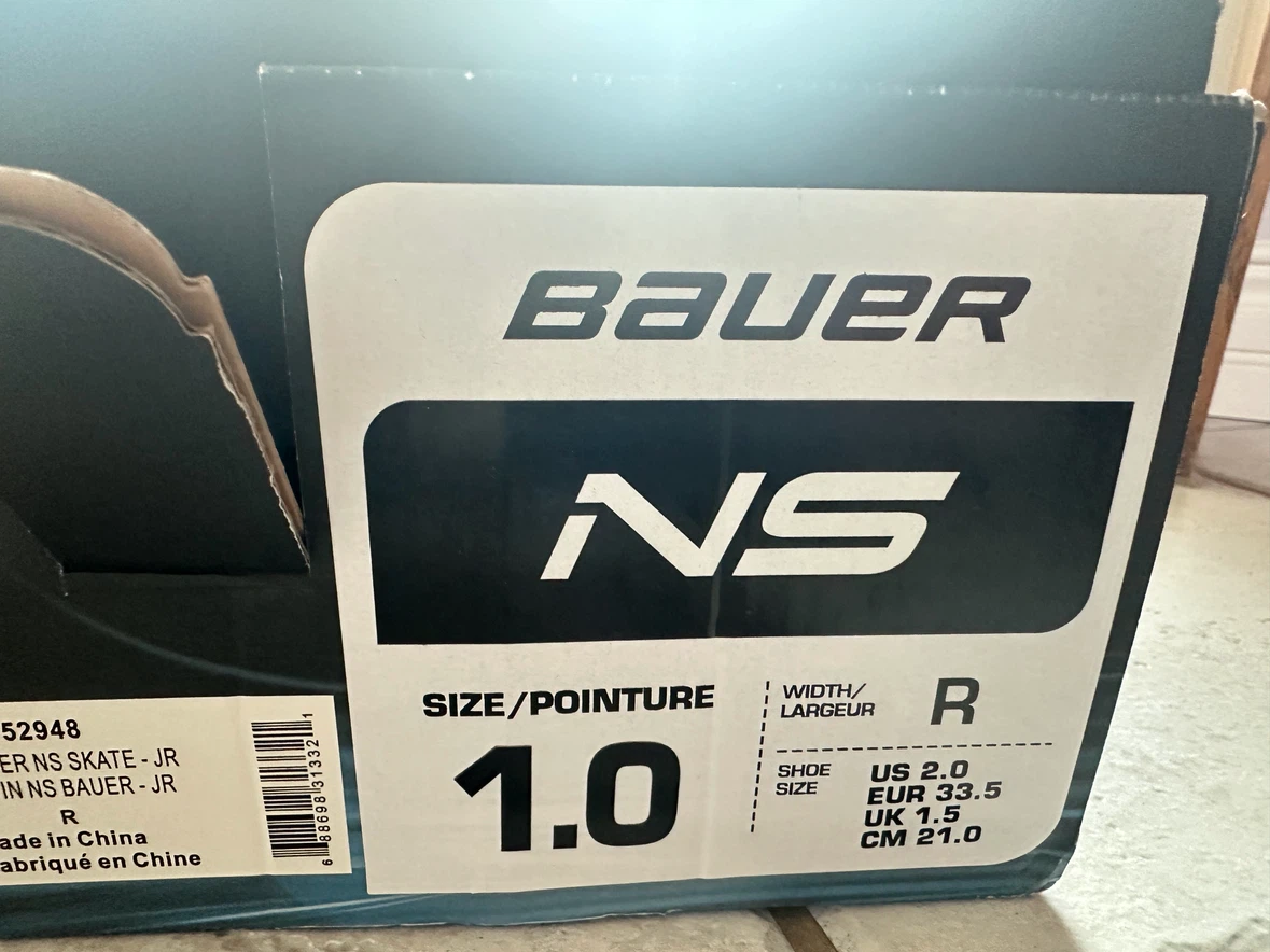 Bauer NS Junior Hockey Skates Size 1.0 - photo 2