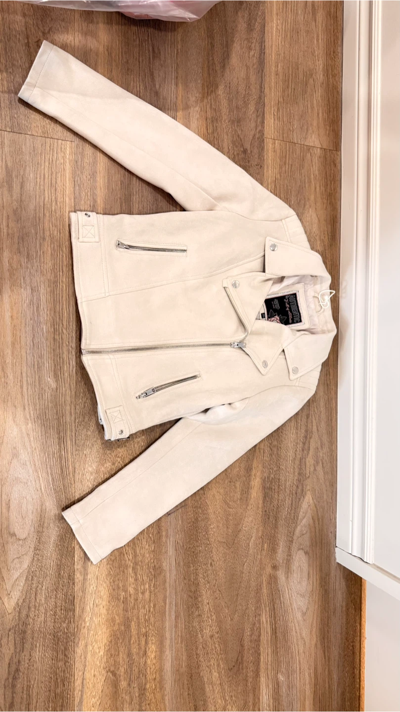 pleated skirt and fall jacket