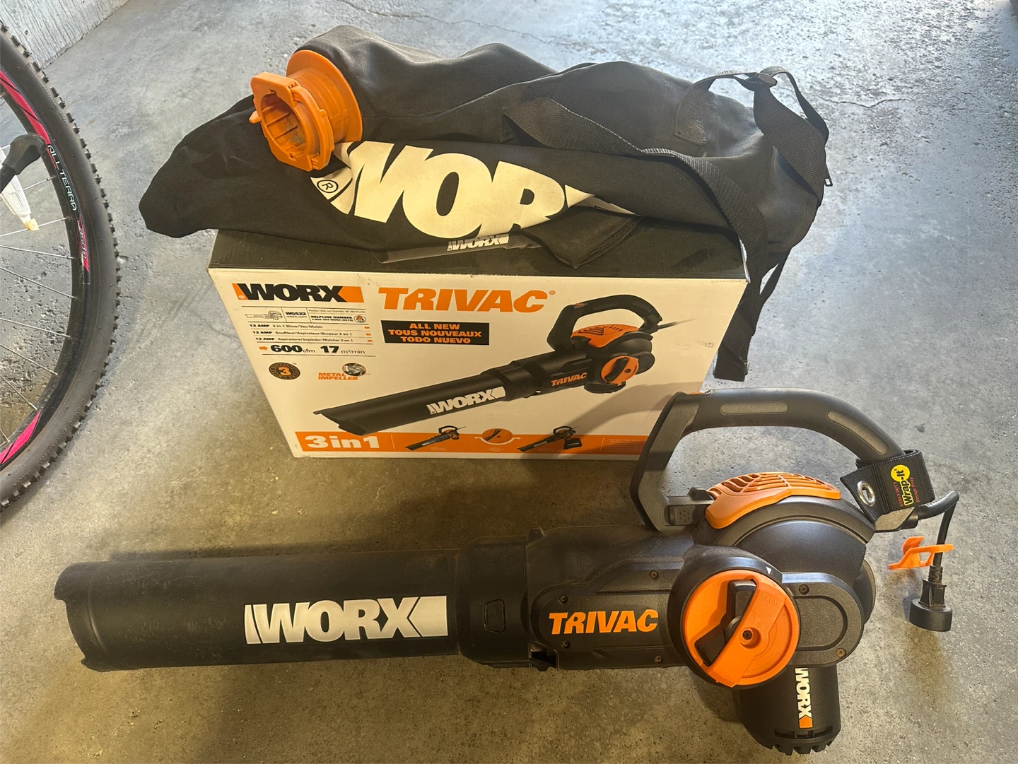 WORX TRIVAC 3-in-1 Blower/Mulcher/Vacuum