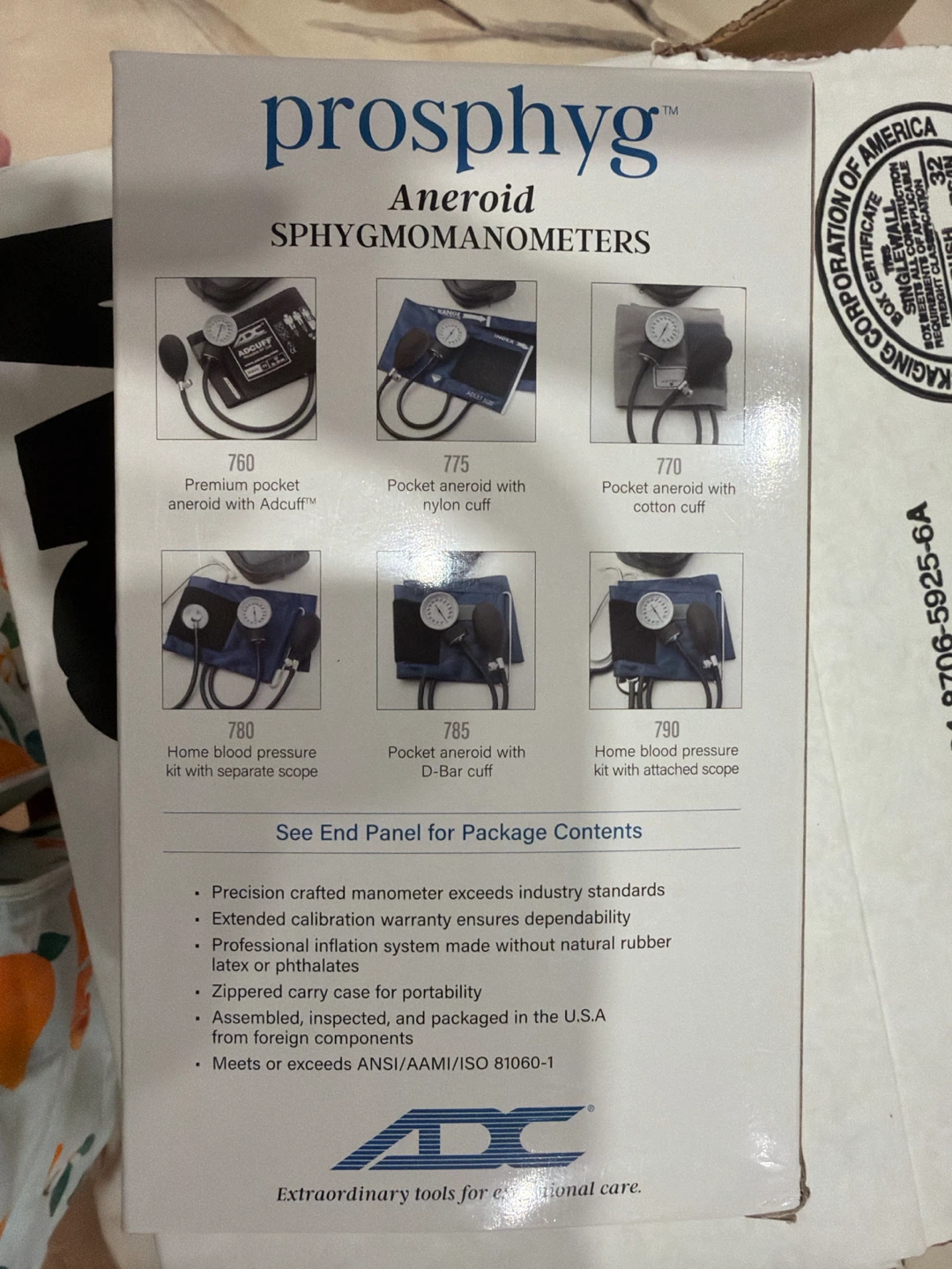 ADC Prospyg Aneroid Sphygmomanometer - photo 2
