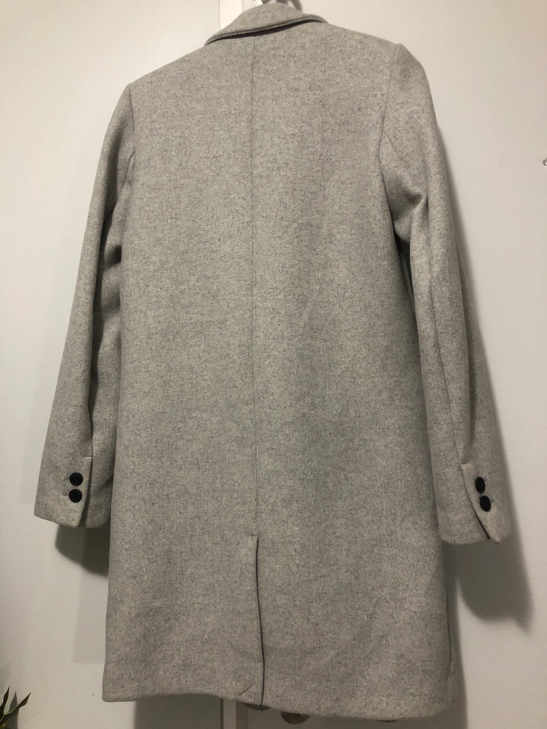 Zara TRF Grey Double-Breasted Coat Size XS - photo 4