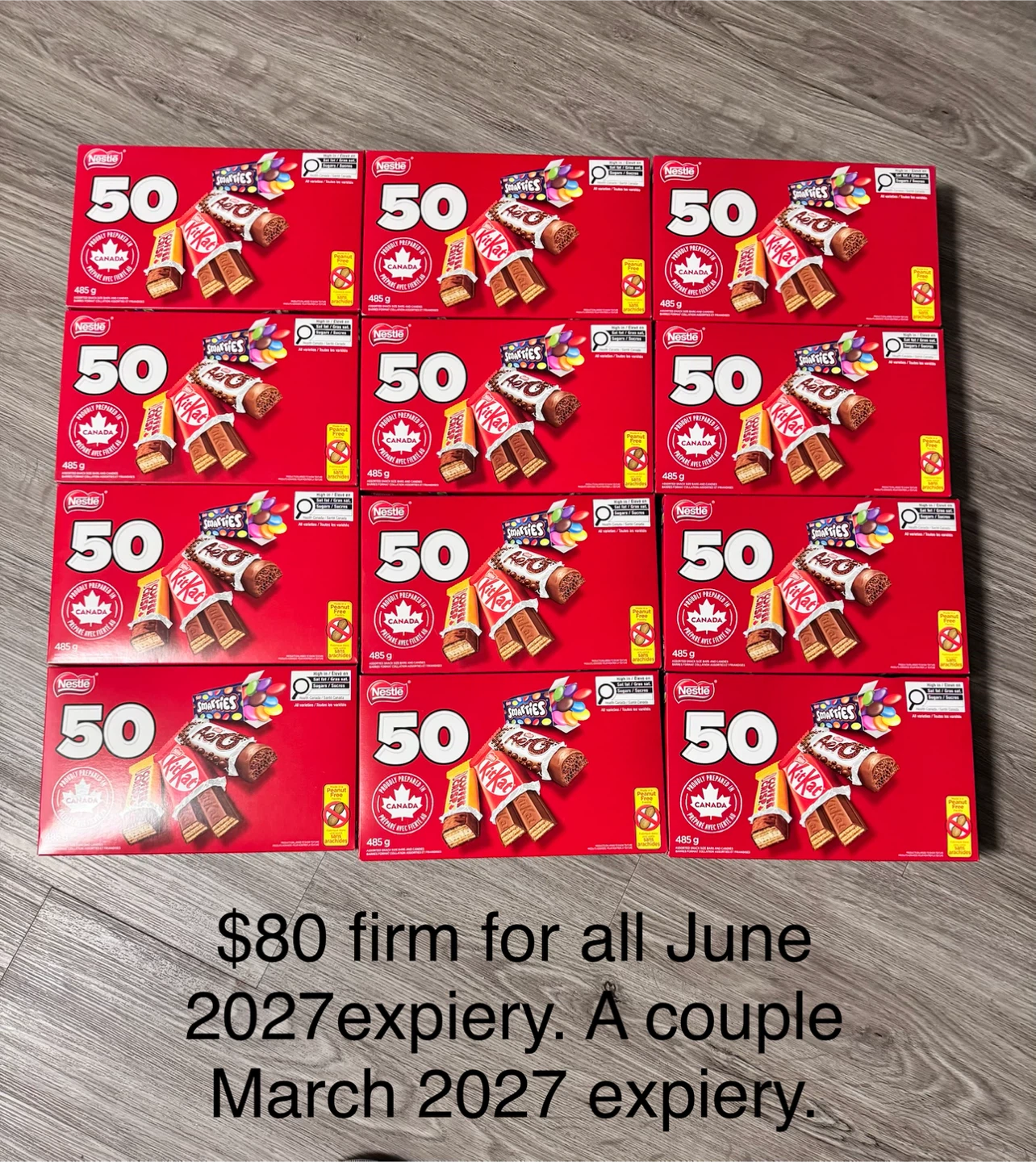 12 Nestle Chocolate Assorted Snack Boxes