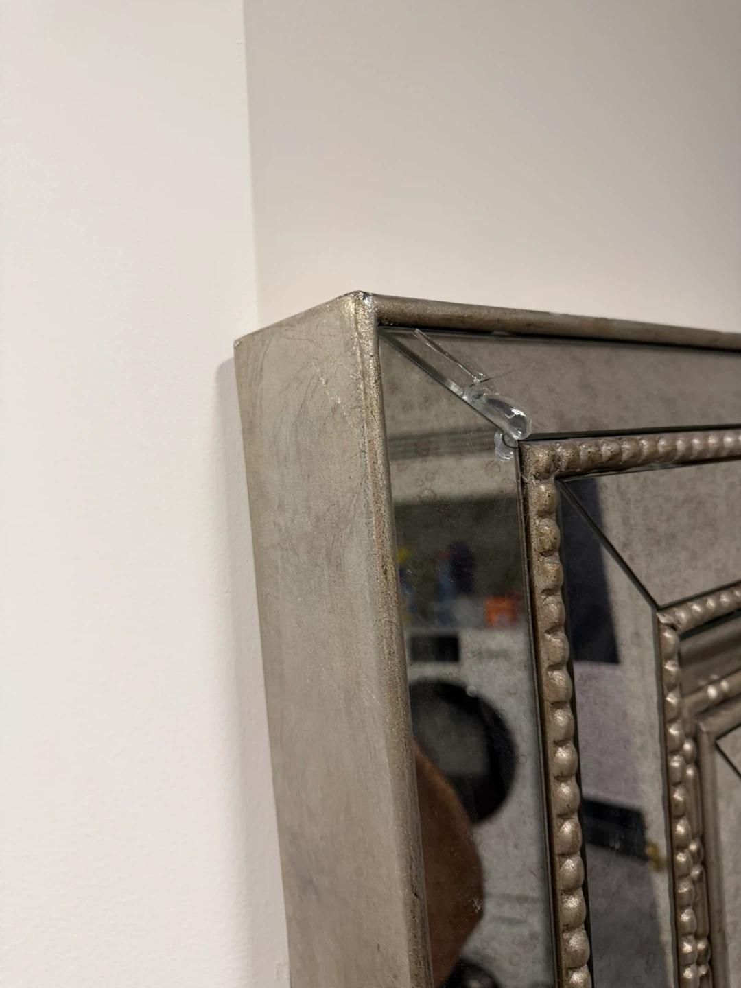 Large Antique Style Framed Floor Mirror - photo 3