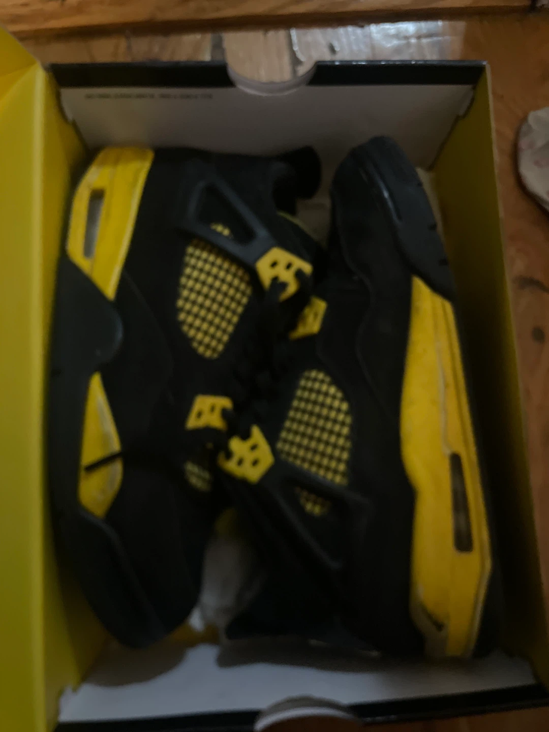 Air Jordan 4 Retro GS Black/Tour Yellow - photo 3