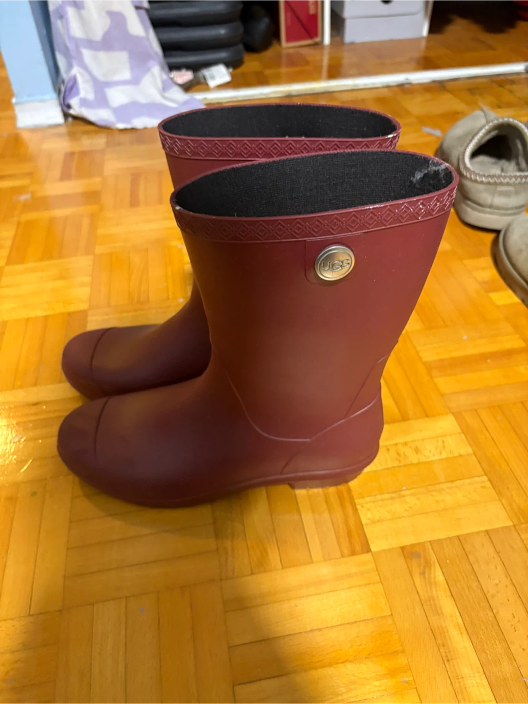 UGG Women's Rain Boots Maroon