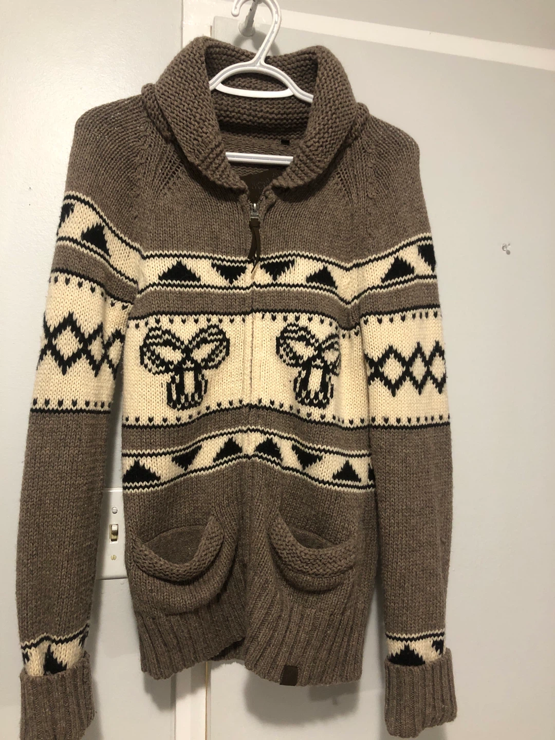 TNA Lambswool Zip-Up Sweater - photo 2