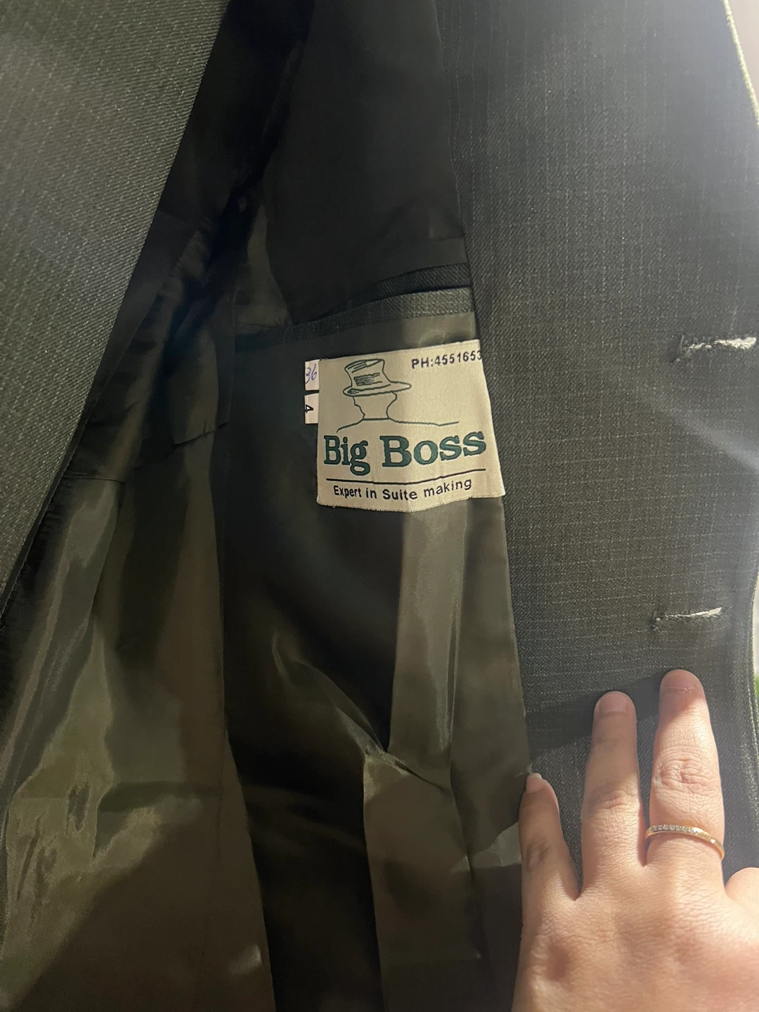 Big Boss Olive Green Suit size 36 - photo 4