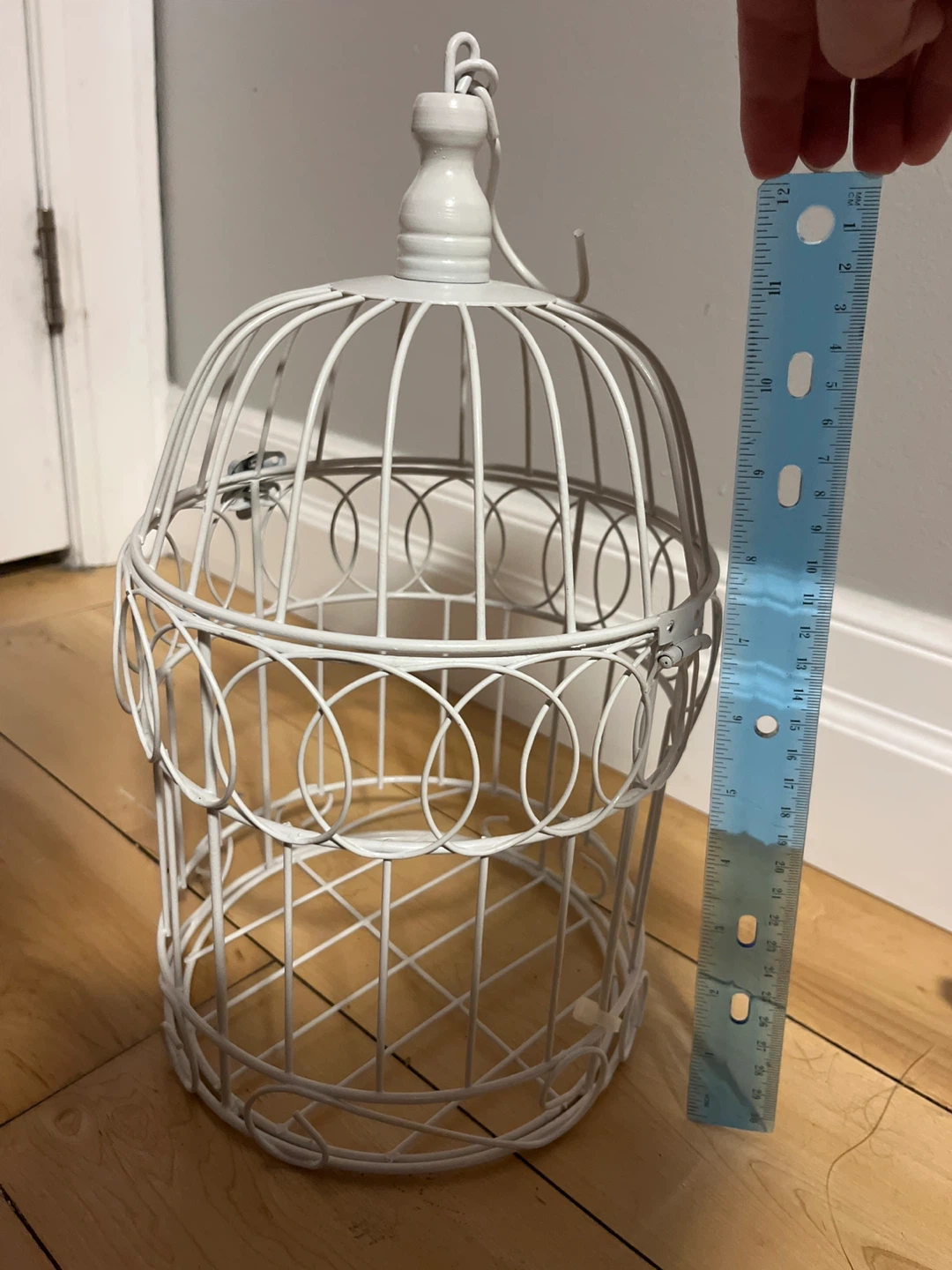 White Decorative Metal Birdcage - photo 5