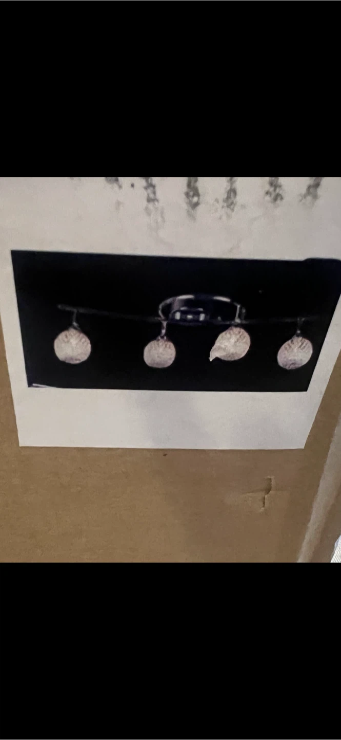 4-Light Chrome Ceiling Fixture or bathroom light - photo 3
