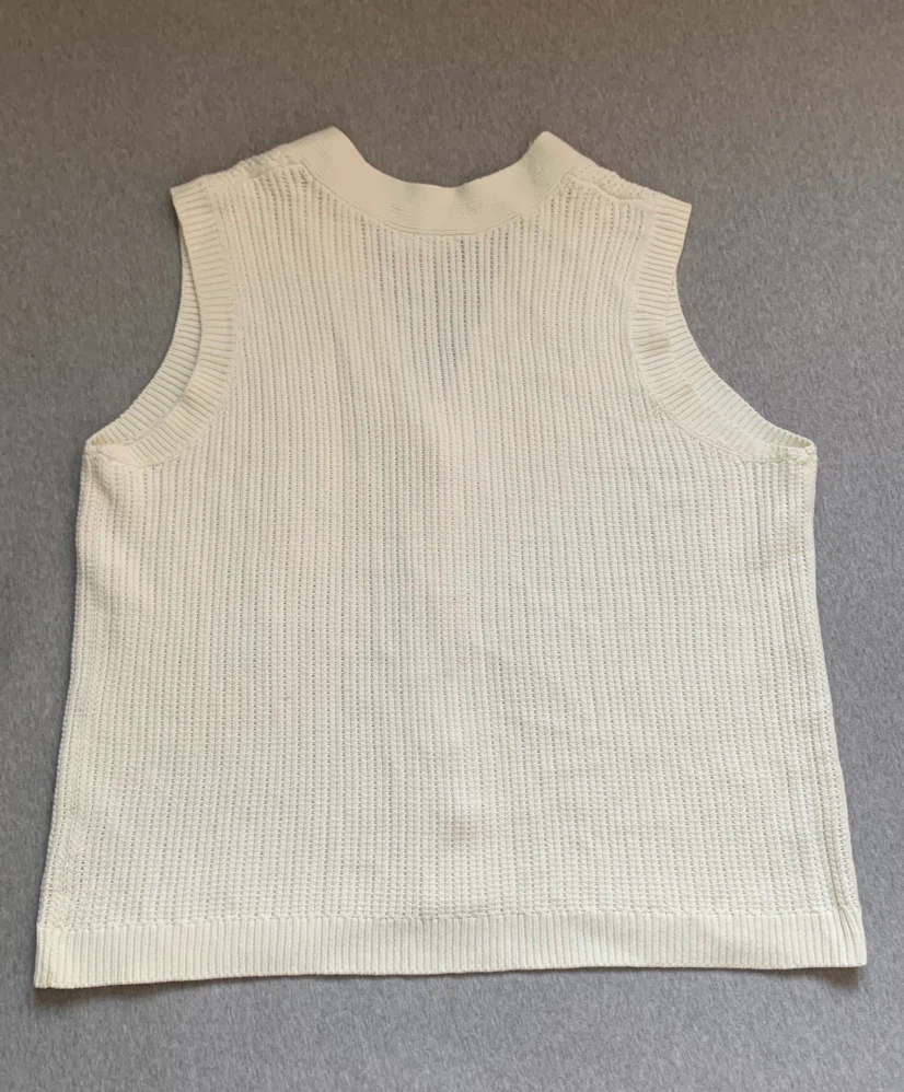 PENN Penningtons Cream Knit Vest - Size 3X - photo 2