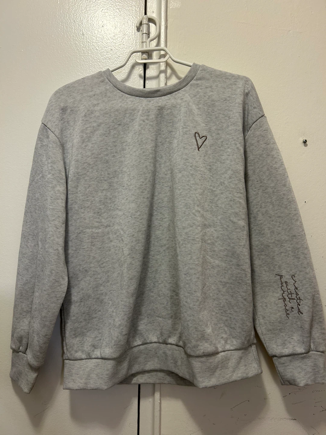 Grey Heart Sweatshirt