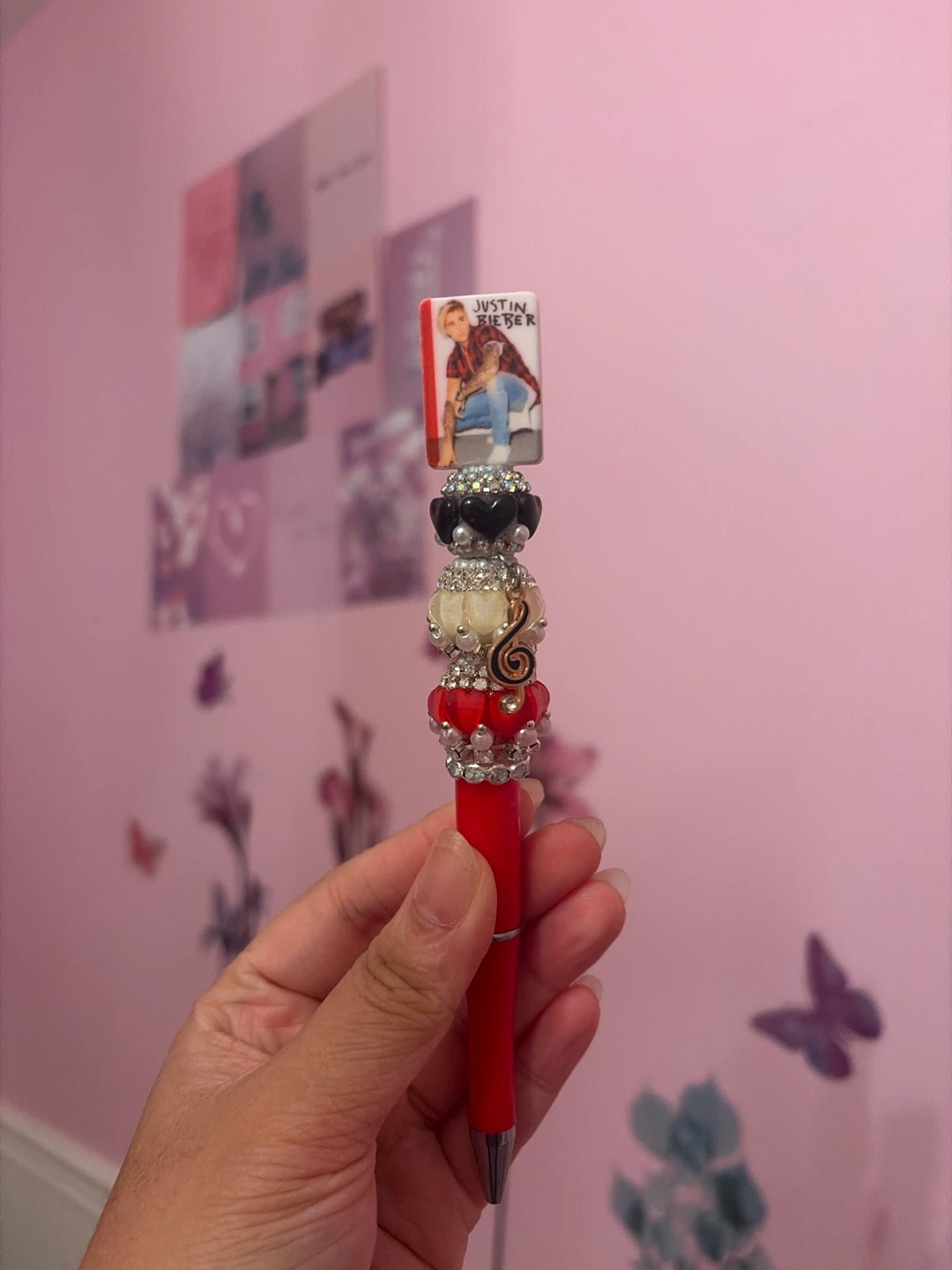 Justin Bieber Custom Bead Pen