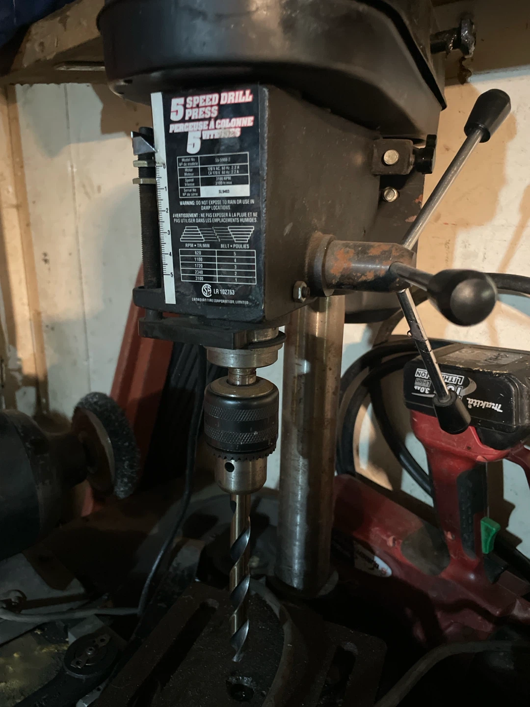 Mastercraft 5-Speed Drill Press