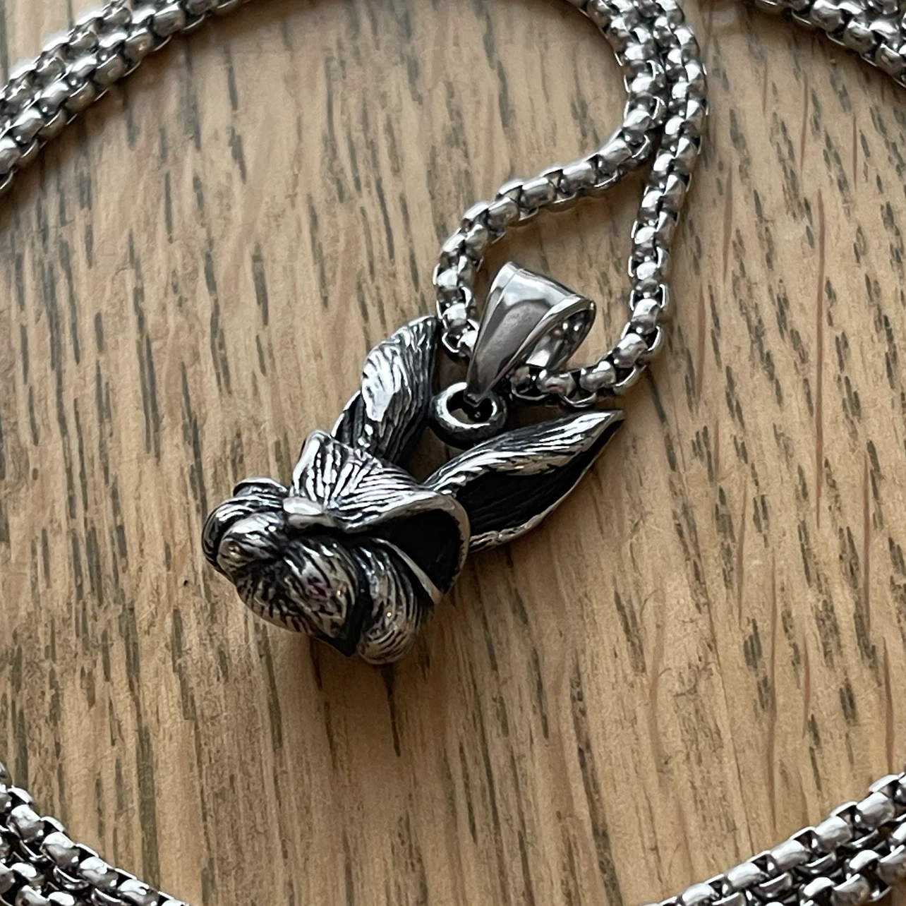 Rabbit stainless steel necklace
