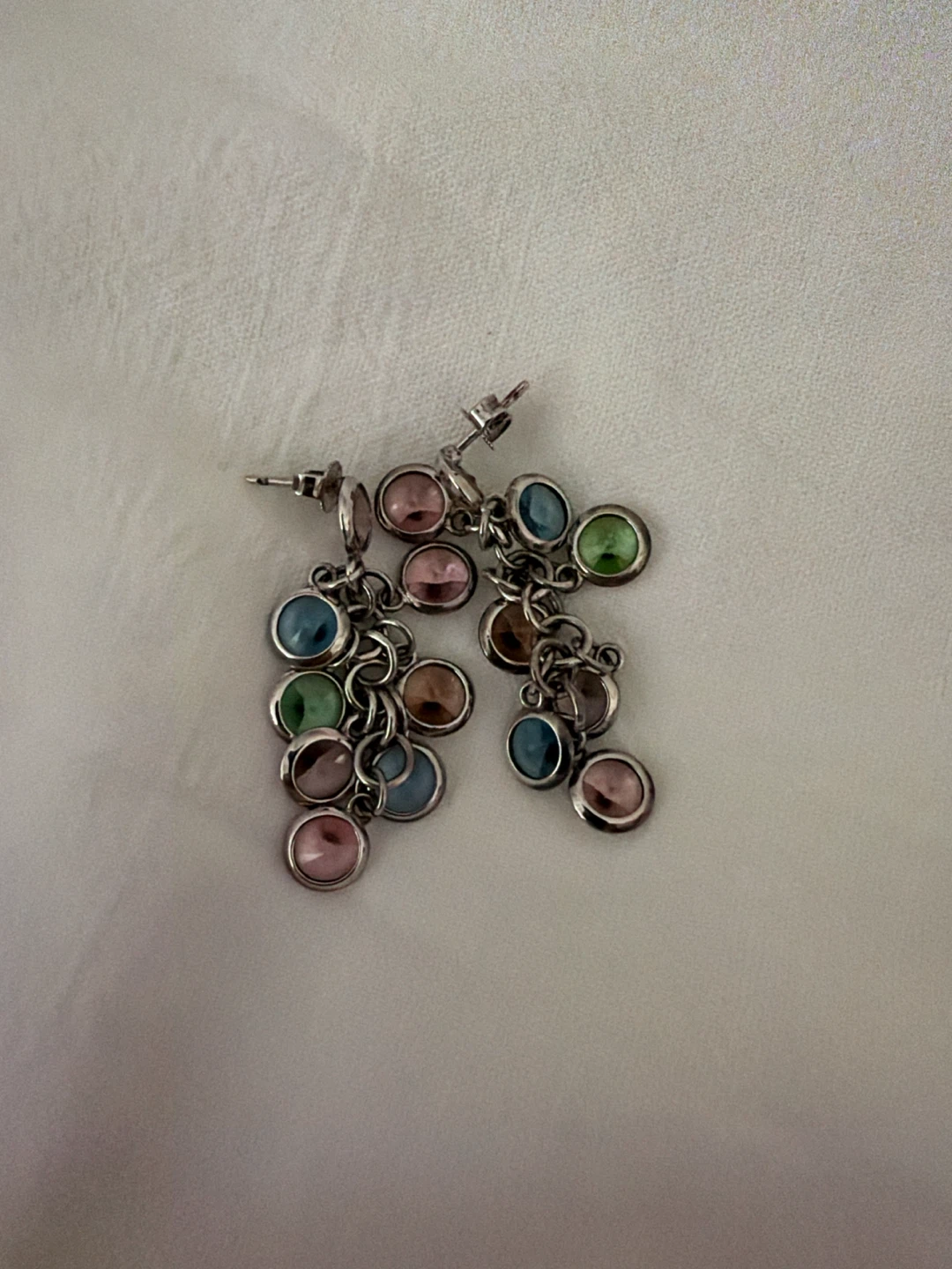 Multicolour Charm Drop Earrings