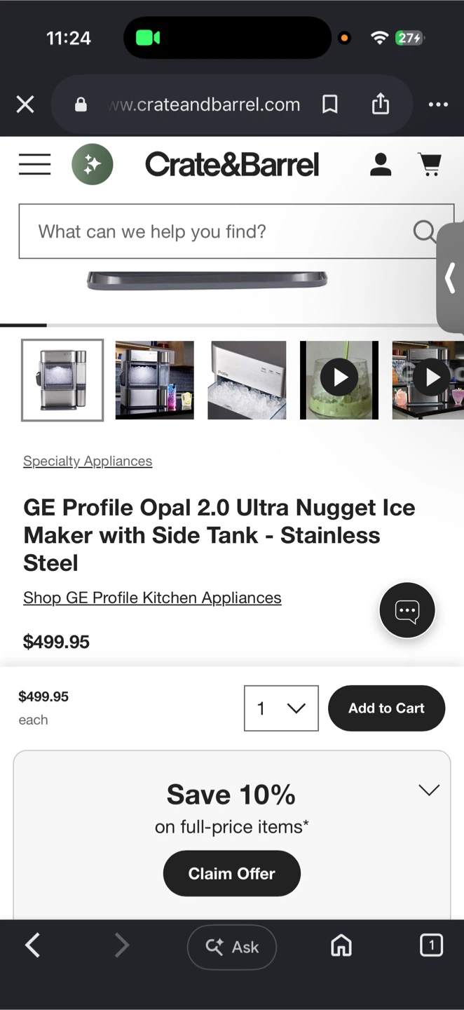 GE Profile Opal Mini Nugget Ice Maker - photo 4