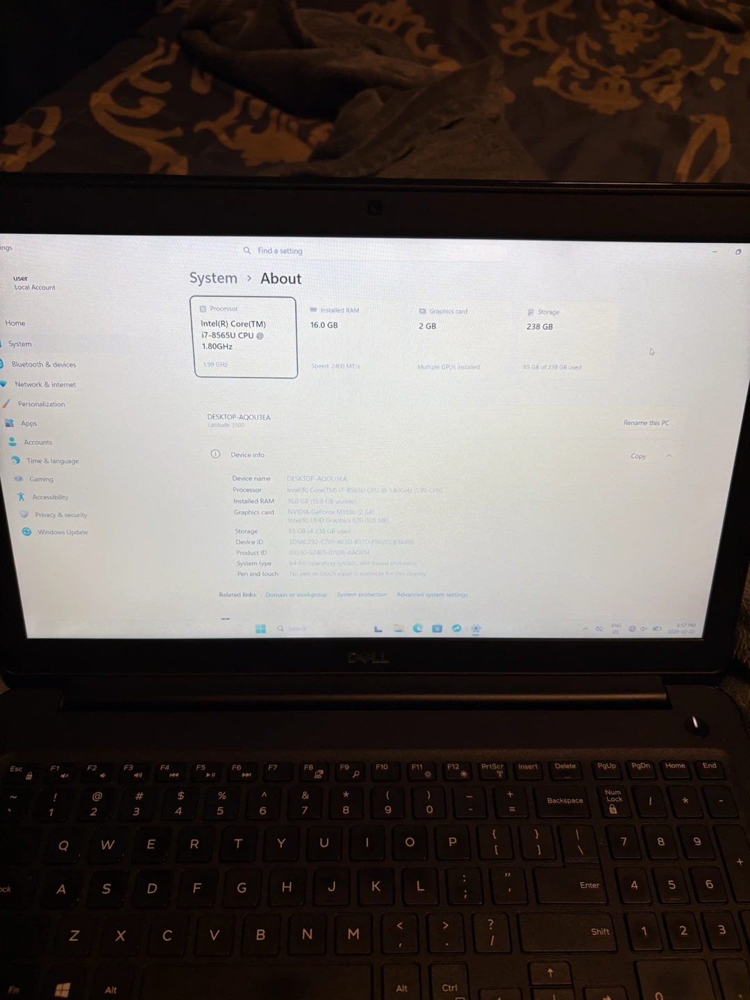 Dell Latitude 3500 Laptop - photo 5