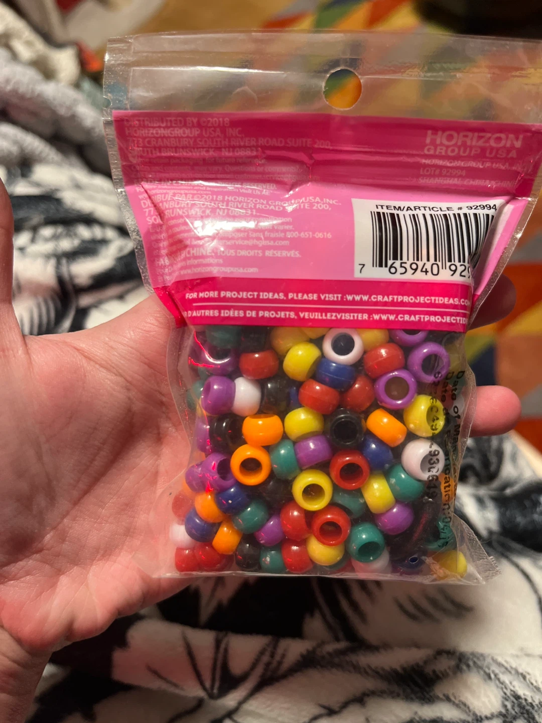 Rainbow Pony Beads 300 Pack - photo 2