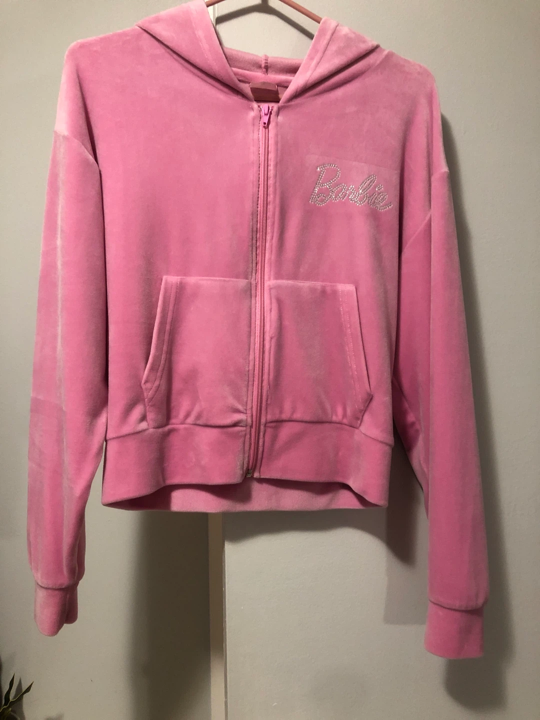 Barbie Pink Velour Hoodie - photo 2