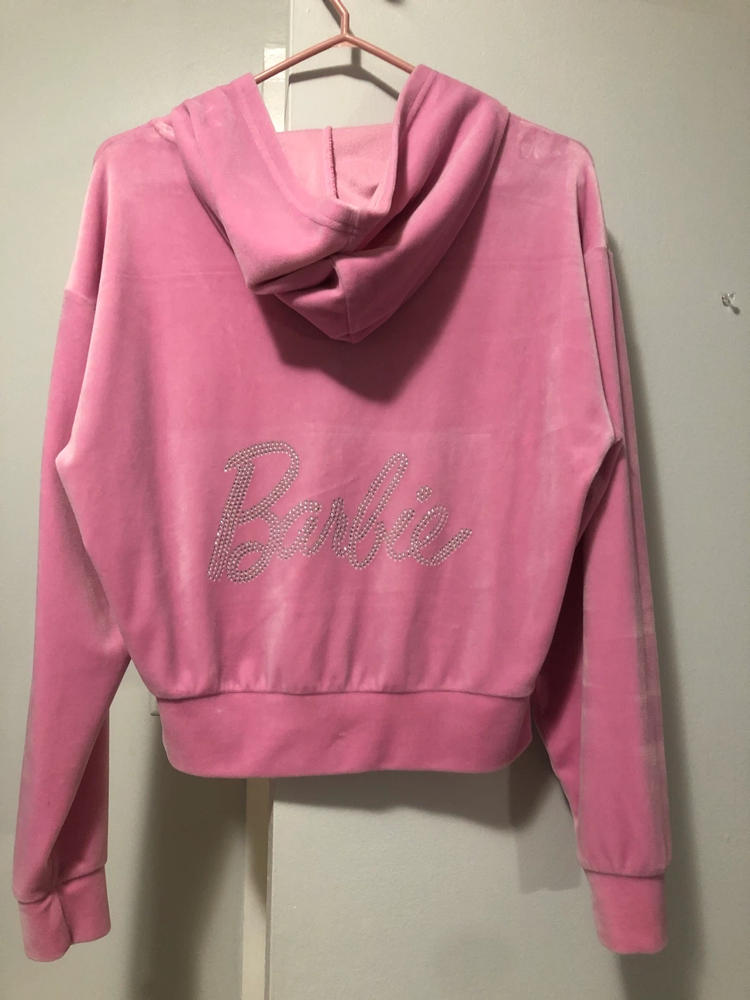 Barbie Pink Velour Hoodie - photo 4