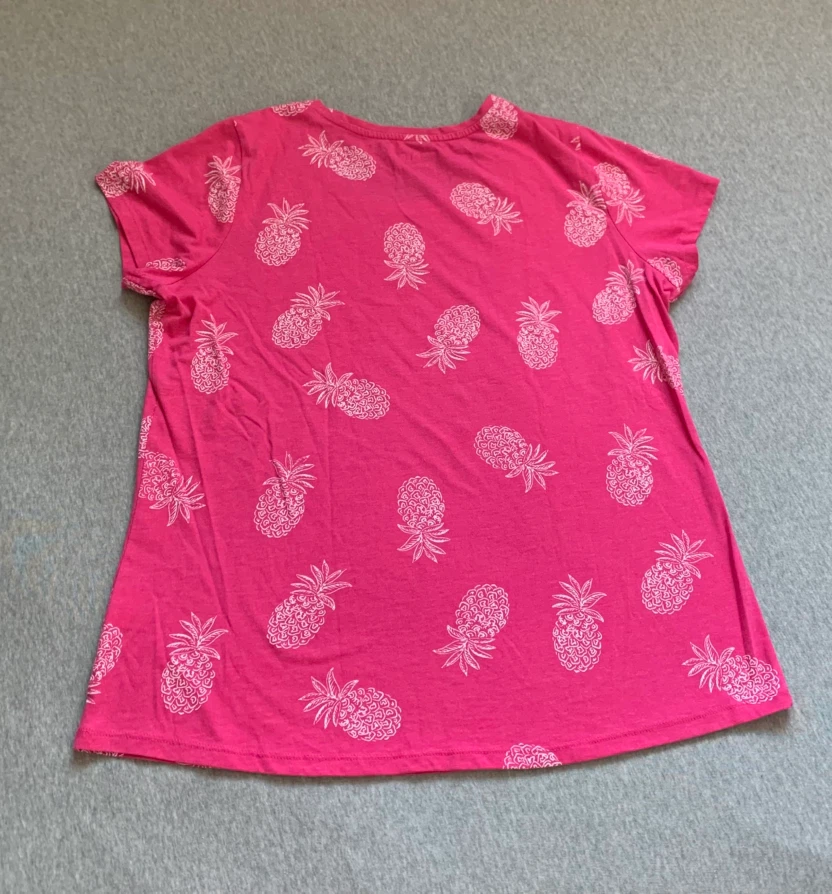 Pink Pineapple 🍍 Print T-Shirt - Ladies Size XL - photo 2
