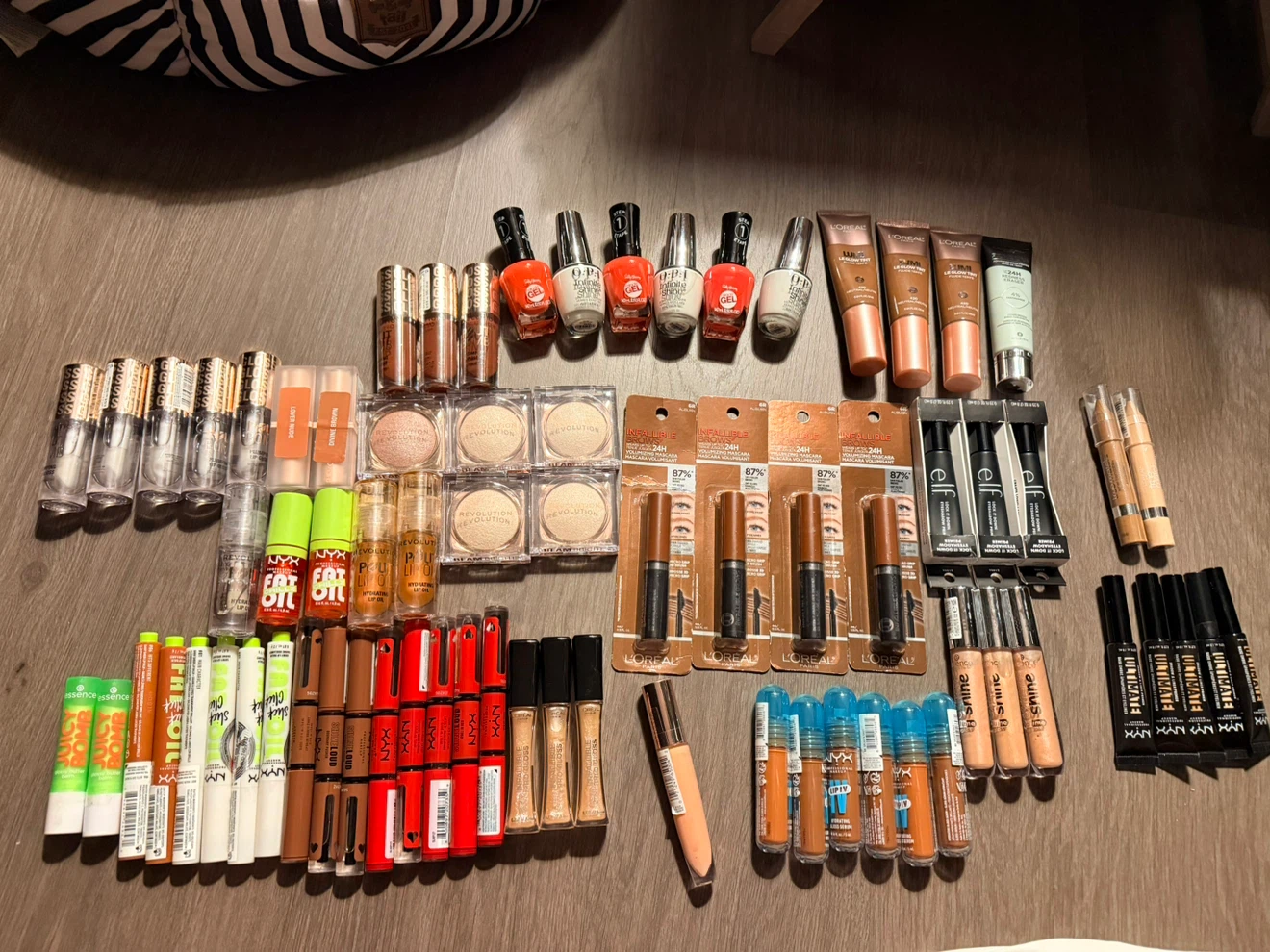 Assorted Makeup and Nail Polish Lot
