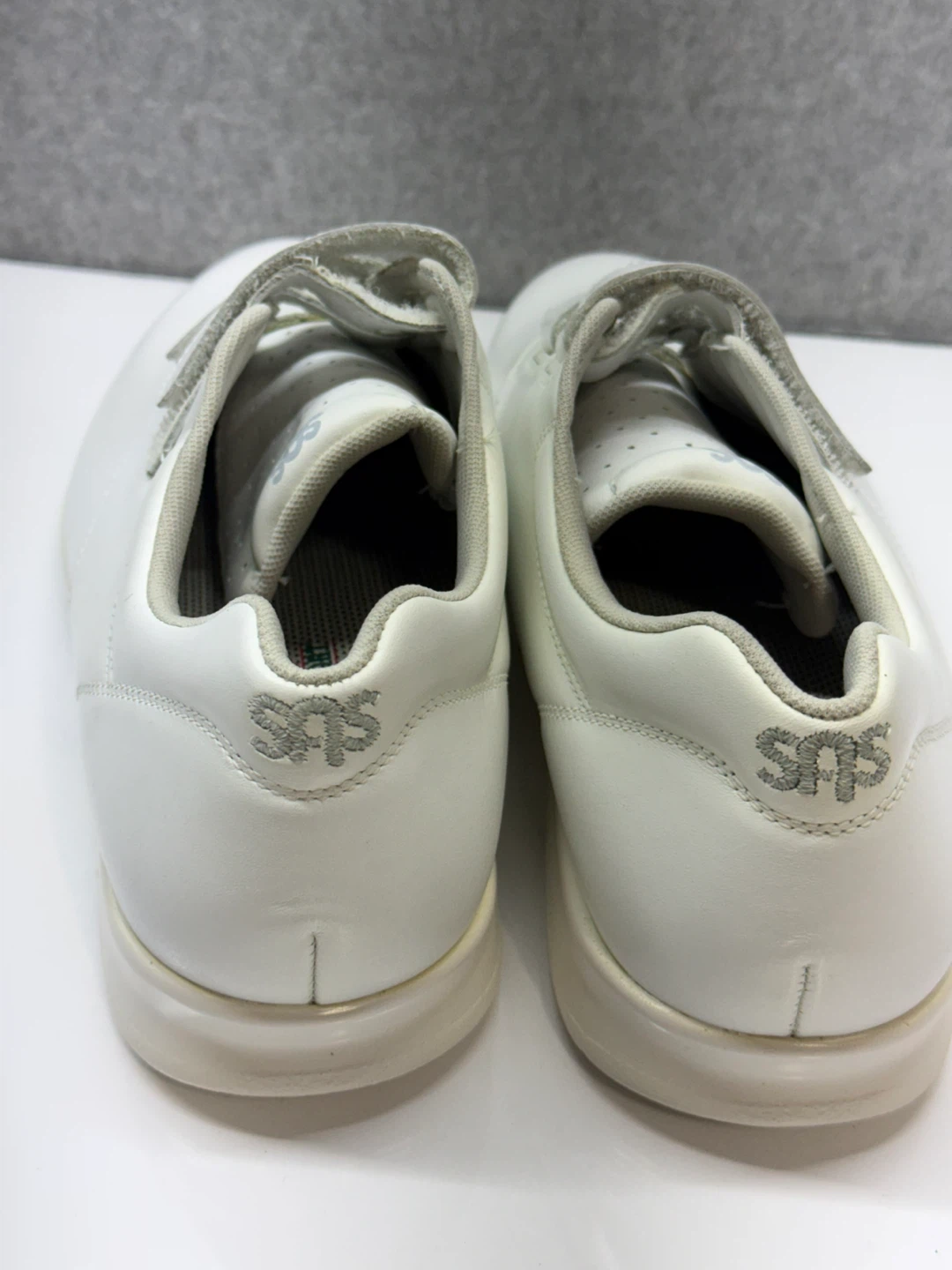 SAS Women's White Velcro Walking Shoes Size 10W - photo 2