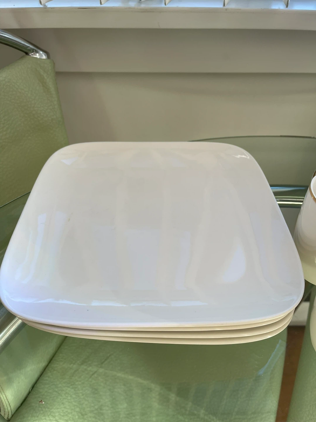 CasaModerna White Square Dinner Plates - photo 2