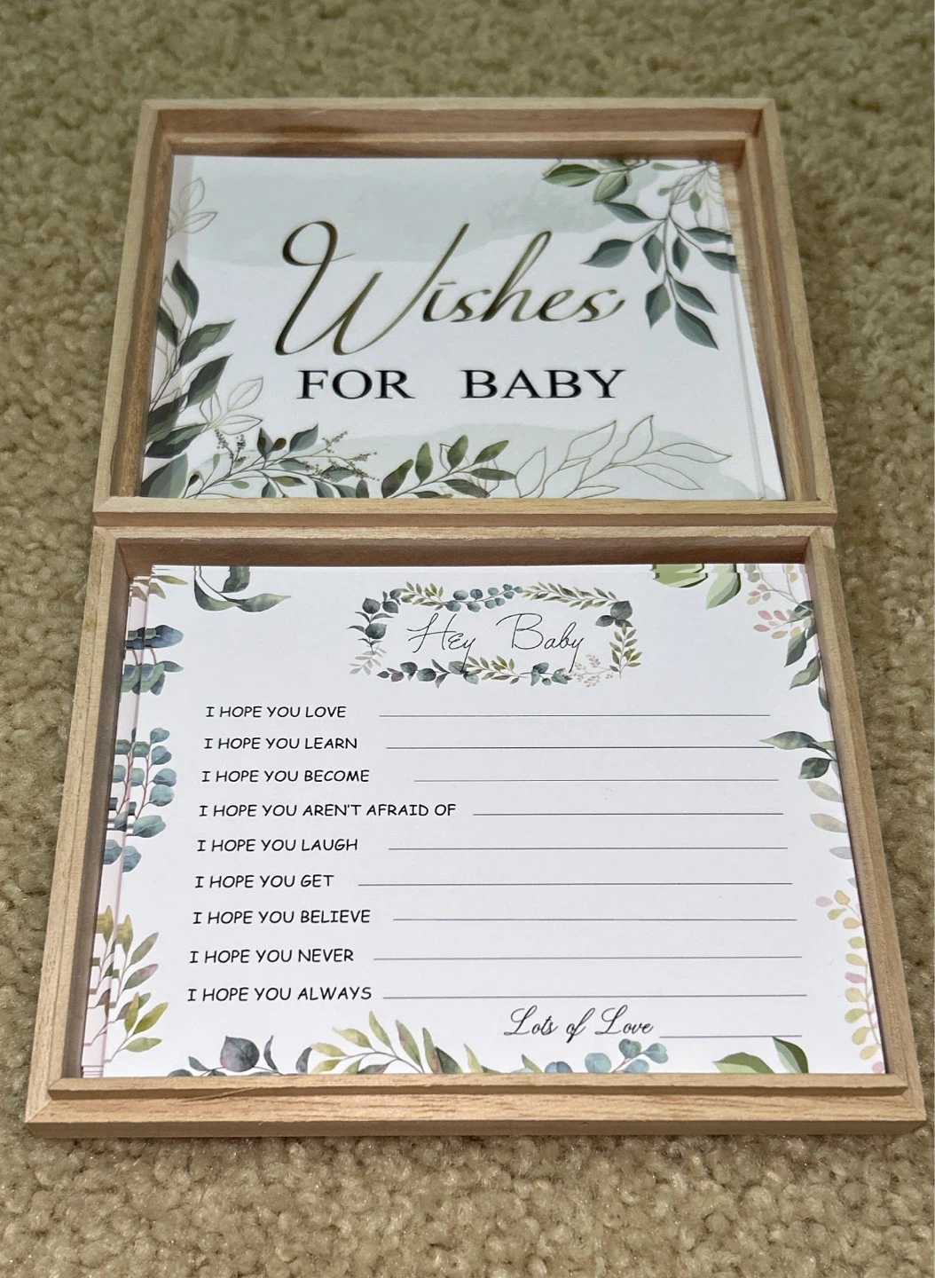 ‘Wishes for Baby’ keepsake card set - photo 2