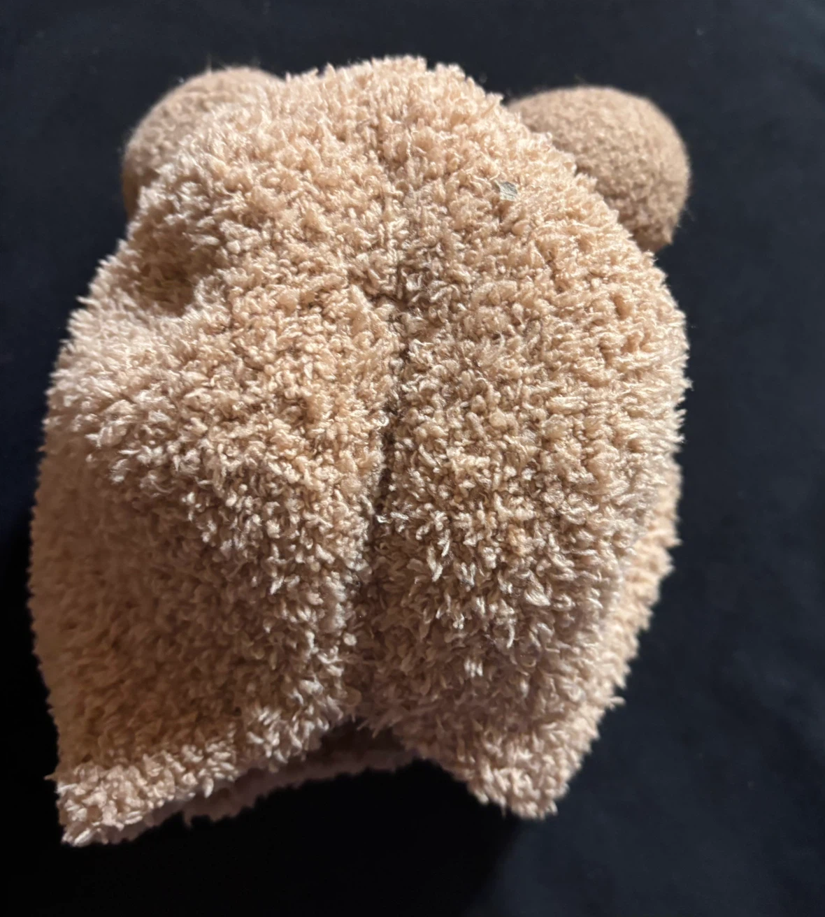 Tan Fuzzy Bear Ear hat - photo 2
