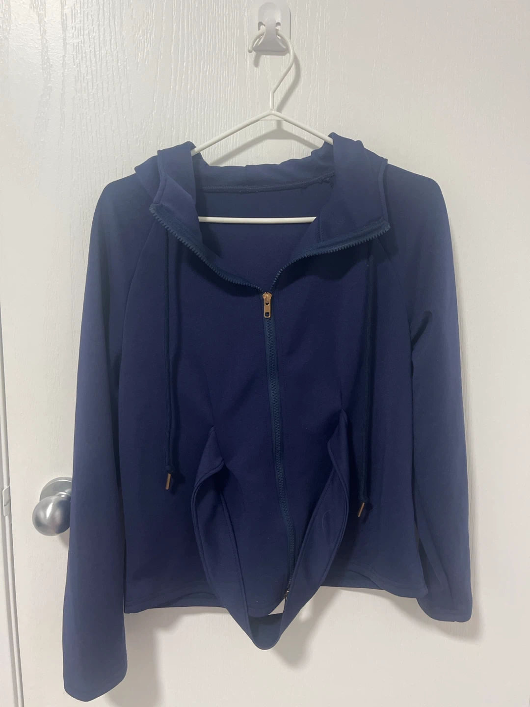 Navy Blue Full-Zip Hoodie