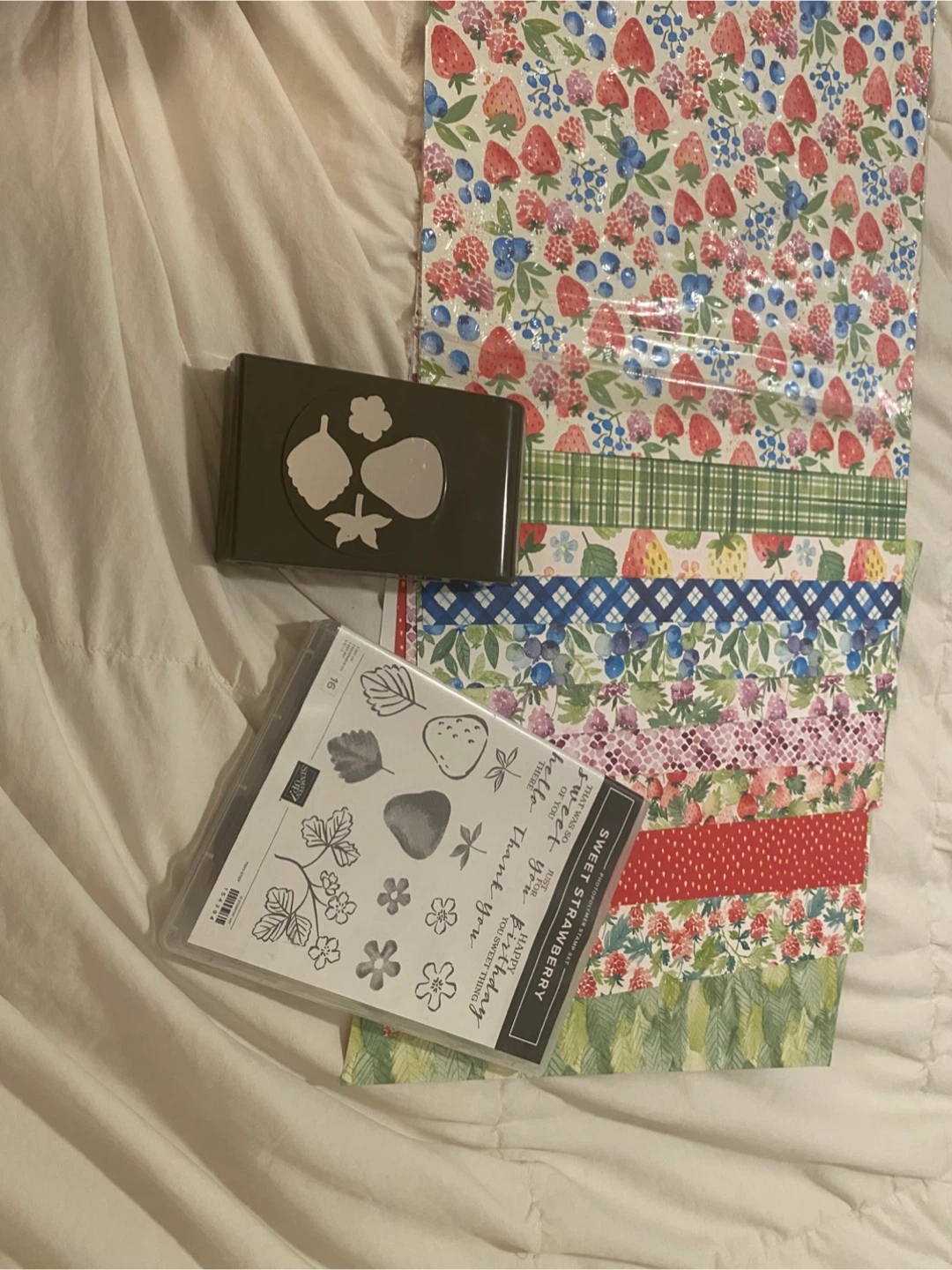 Stampin' Up! Sweet Strawberry Bundle and Berry Paper - photo 2