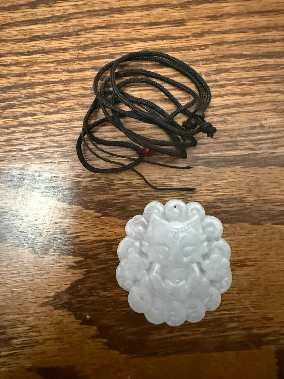 White Jade nine tail Pendant Necklace