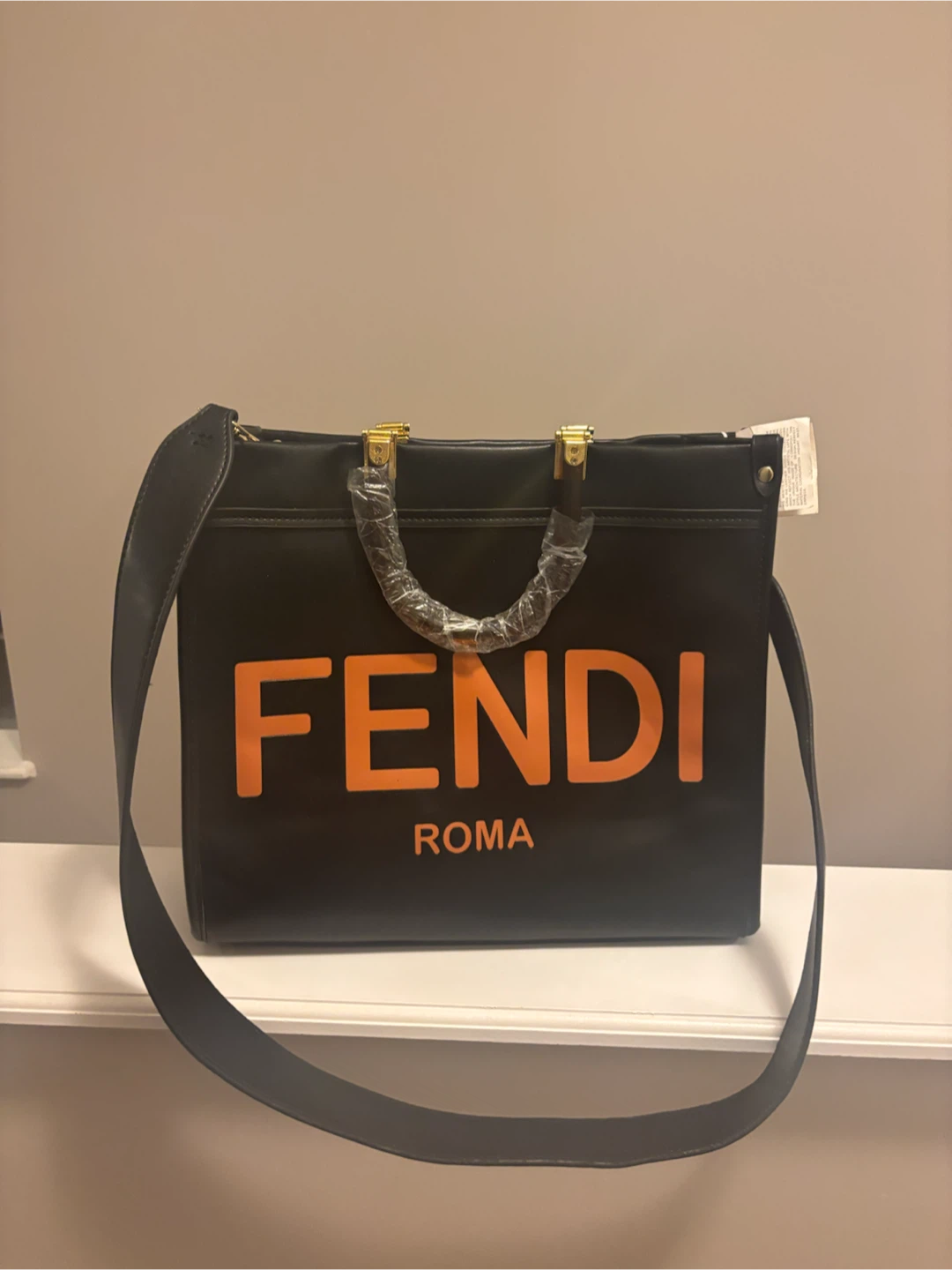 Fendi Roma Black Tote Bag