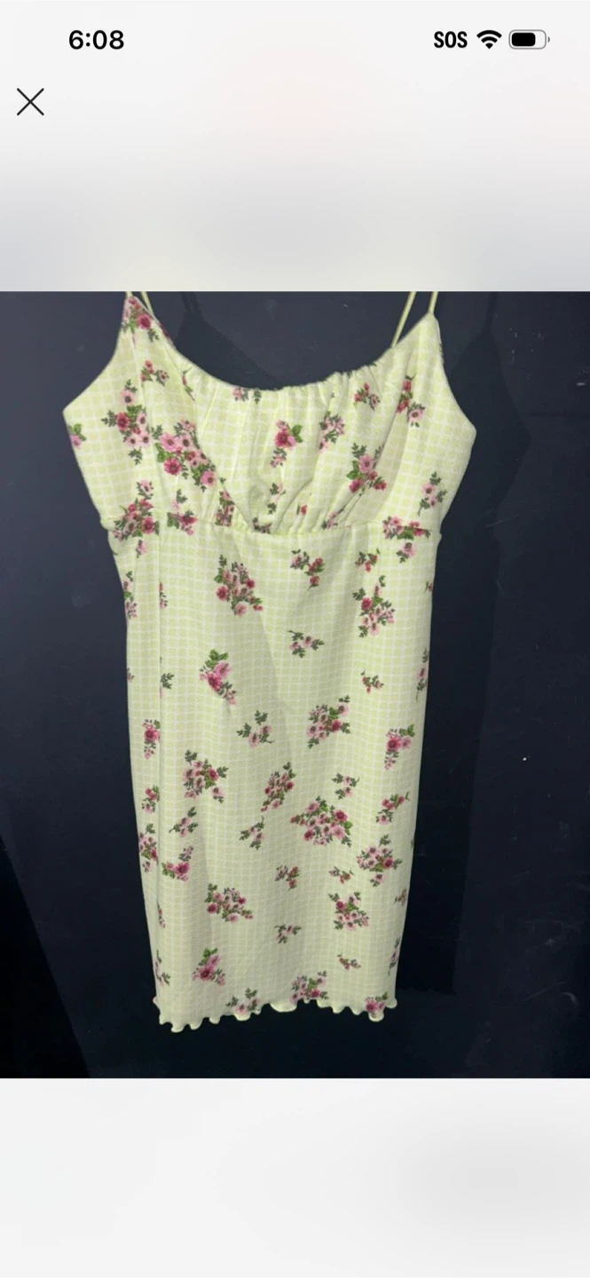 Green Floral Cami Dress