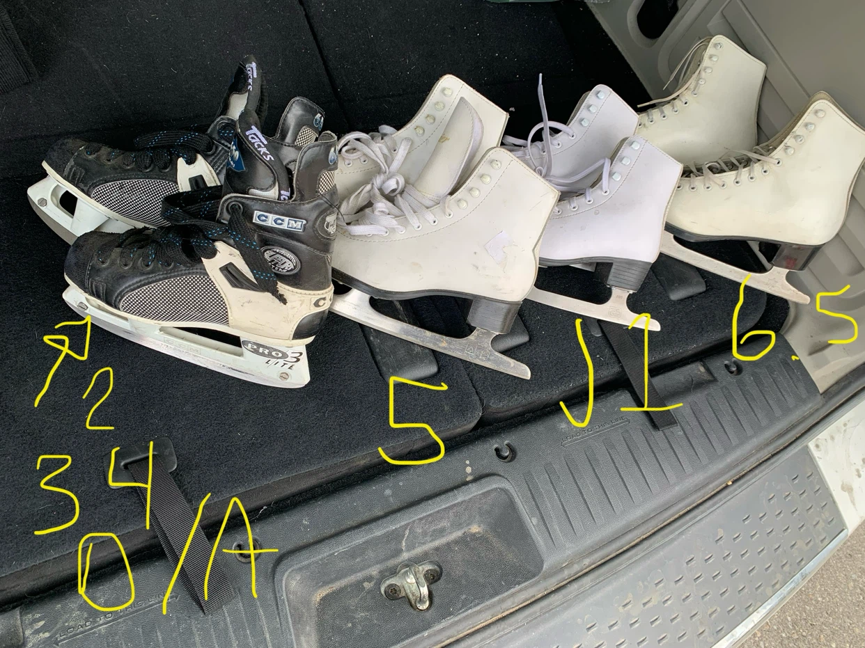Assorted Ice Skates - Various Sizes