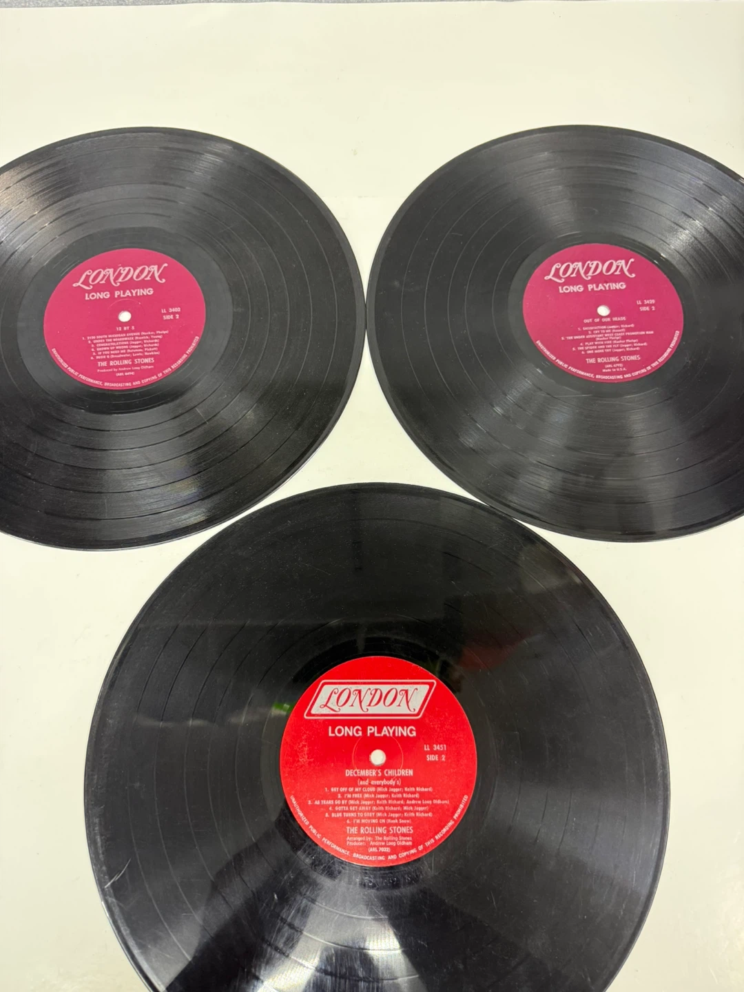 3 The Rolling Stones London Vinyl Records - photo 2