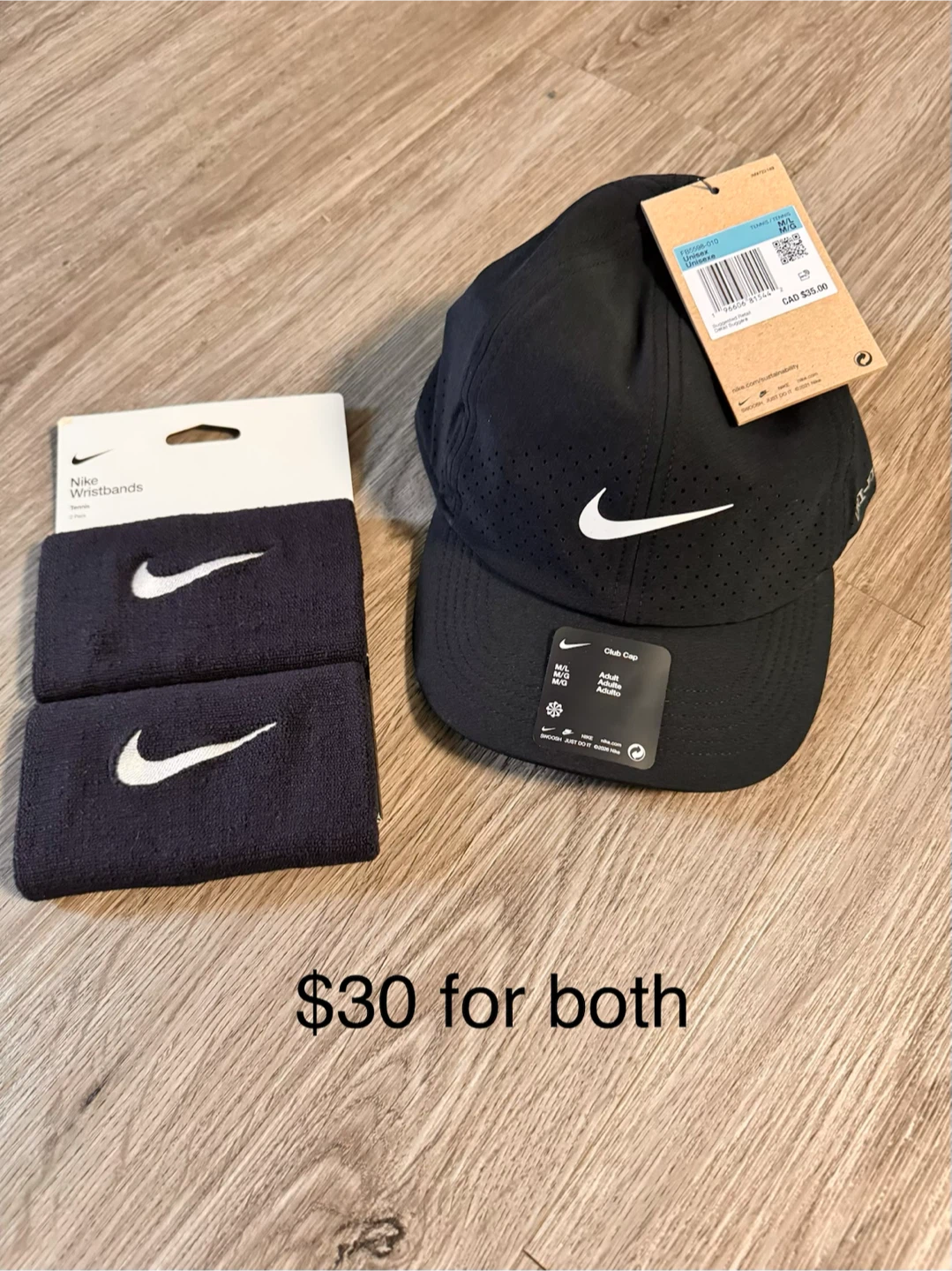 Nike Club Cap and Wristbands