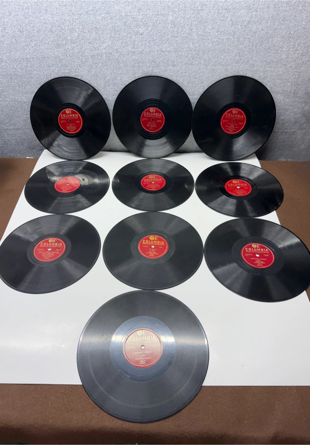 Bohemian Polka 78 Records – Lot of 10 in Album