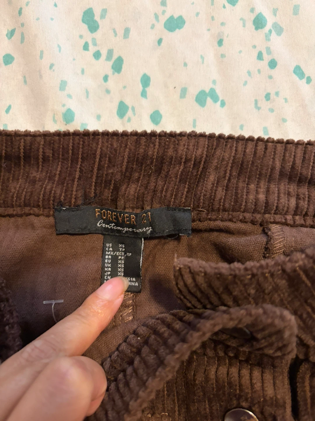 Forever 21 Brown Corduroy Skirt - photo 2