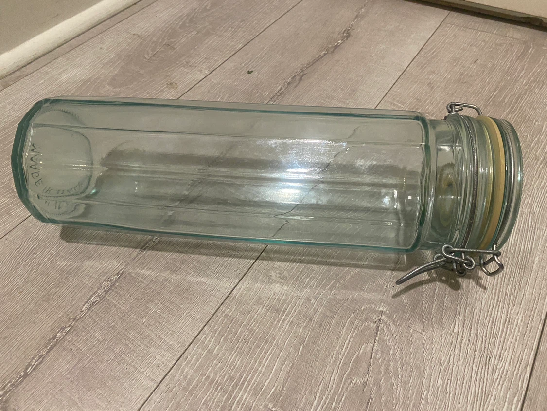 Vintage Italian Glass Storage Jar